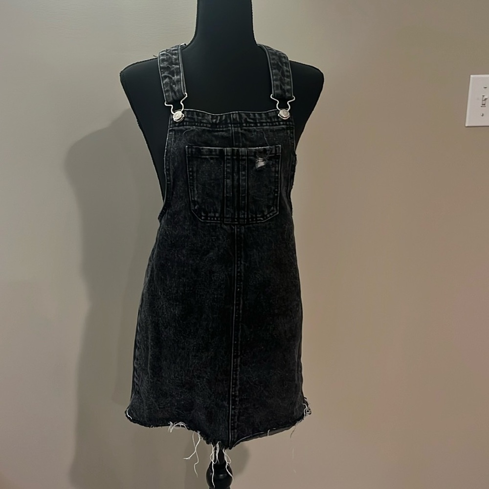 Wild fable black jean overall skirt